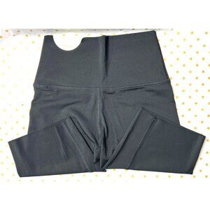Offline By Aerie Black High-Waisted Leggings Size: S/P/CH Raw hem